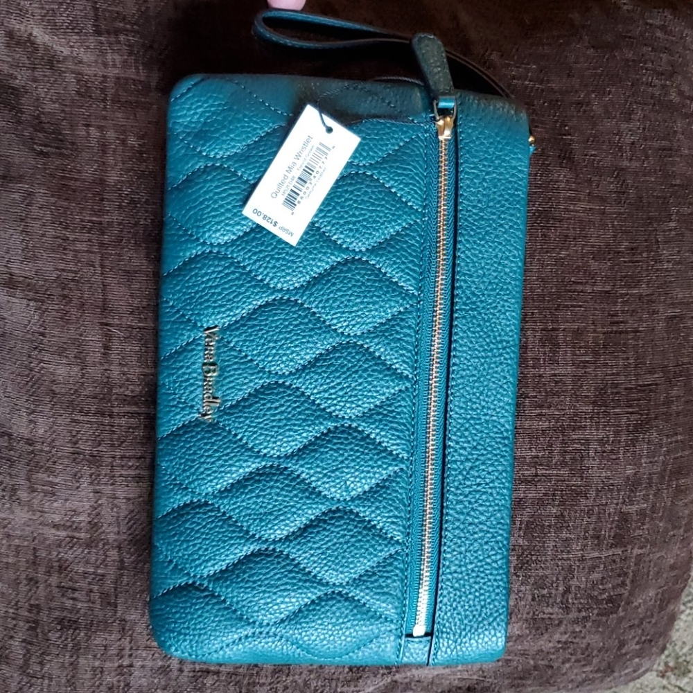 Vera Bradley Quilted Mia Wristlet